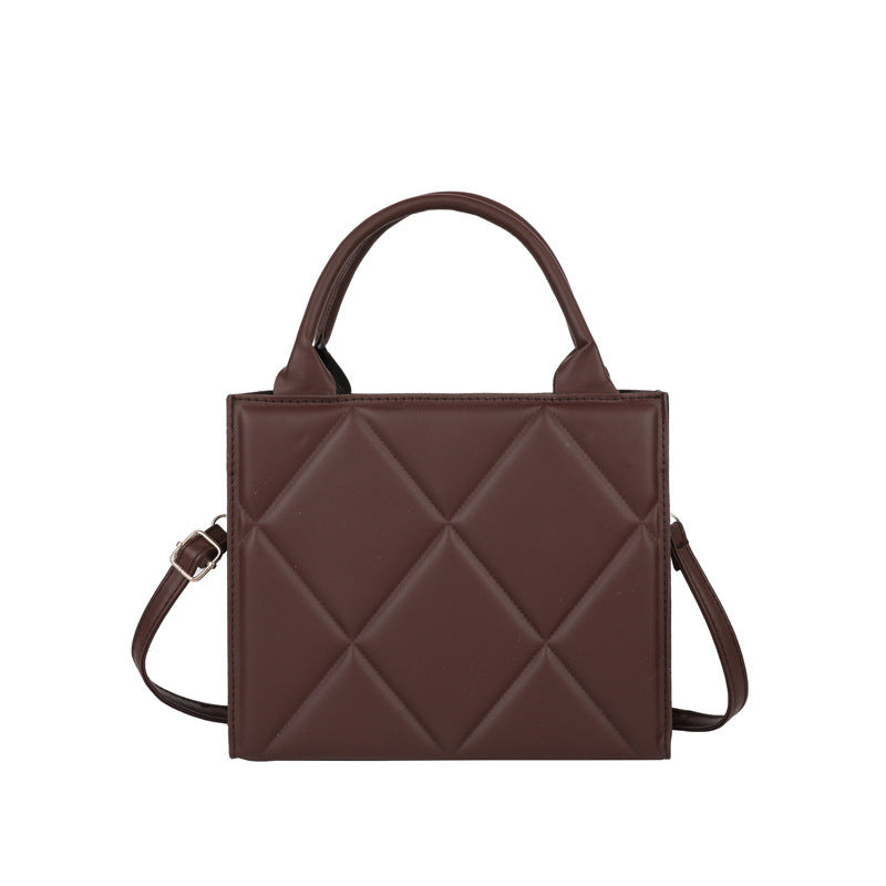 Gestepptes Leder Schulterhandtasche Brehn