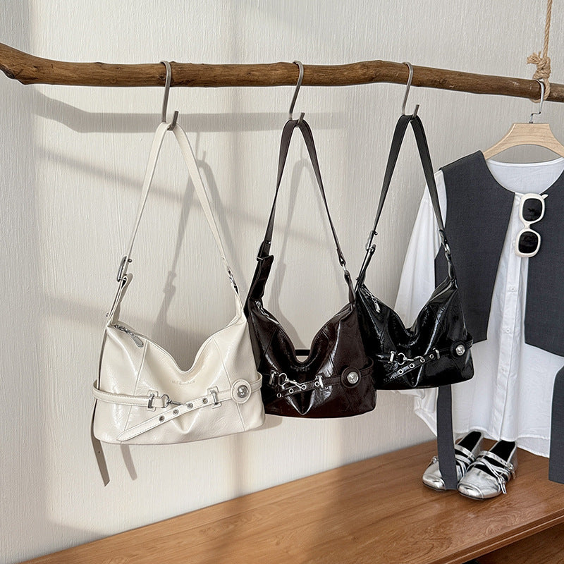 Moderne weiche Leder Schultertasche
