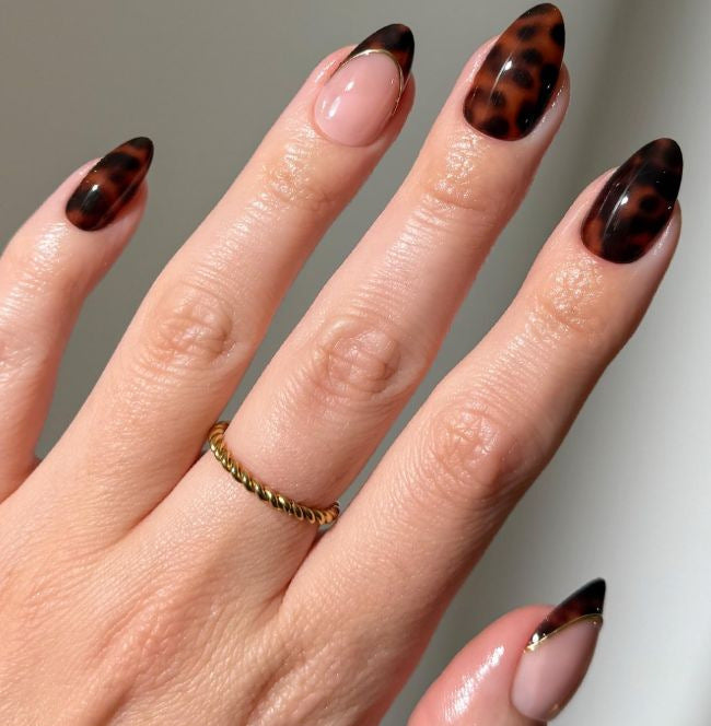 Exotischer Tierdruck Nagelkunst Brehn