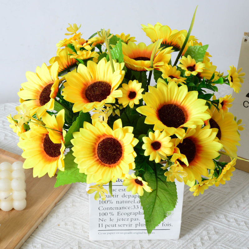 Dekorative Sonnenblumen Blumenstiel Anordnung