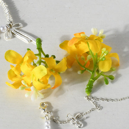 Florale Haarklammer