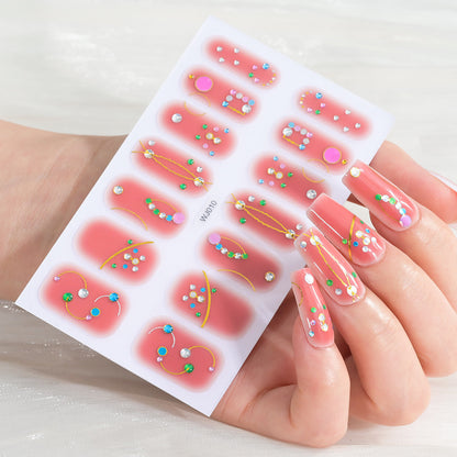 Festive Dekorative Nagelkunstblatt