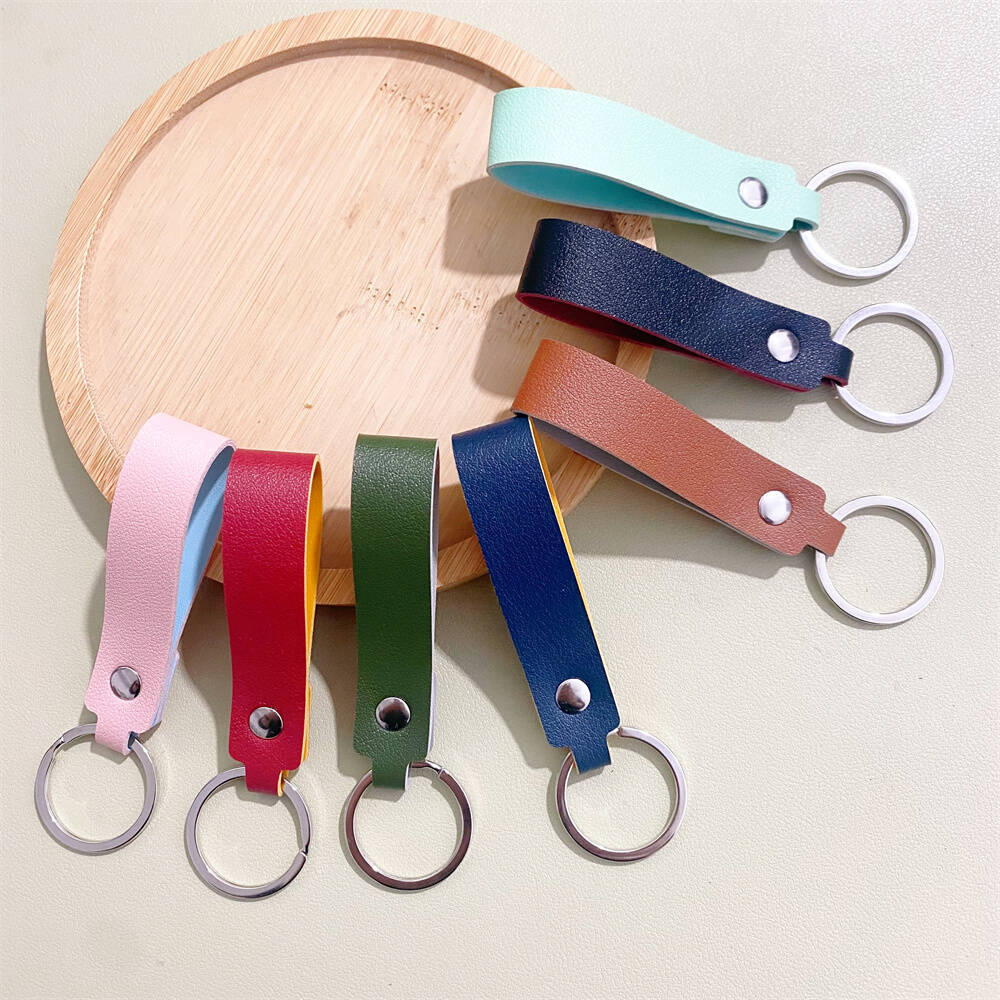 Stylischer Leder-Schlüsselanhänger Brehn