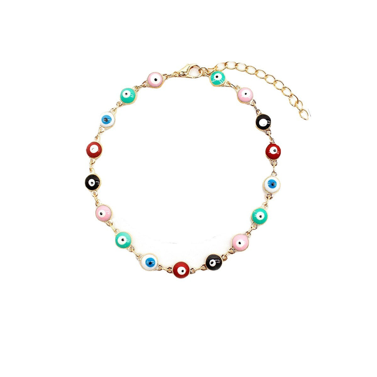 Farbenfrohes Böses Auge Charm Armband Brehn 1788164266