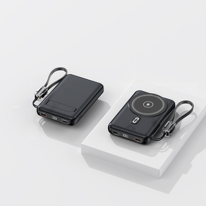 Tragbare Powerbank mit Induktiver Ladefunktion und Led-Anzeige Brehn