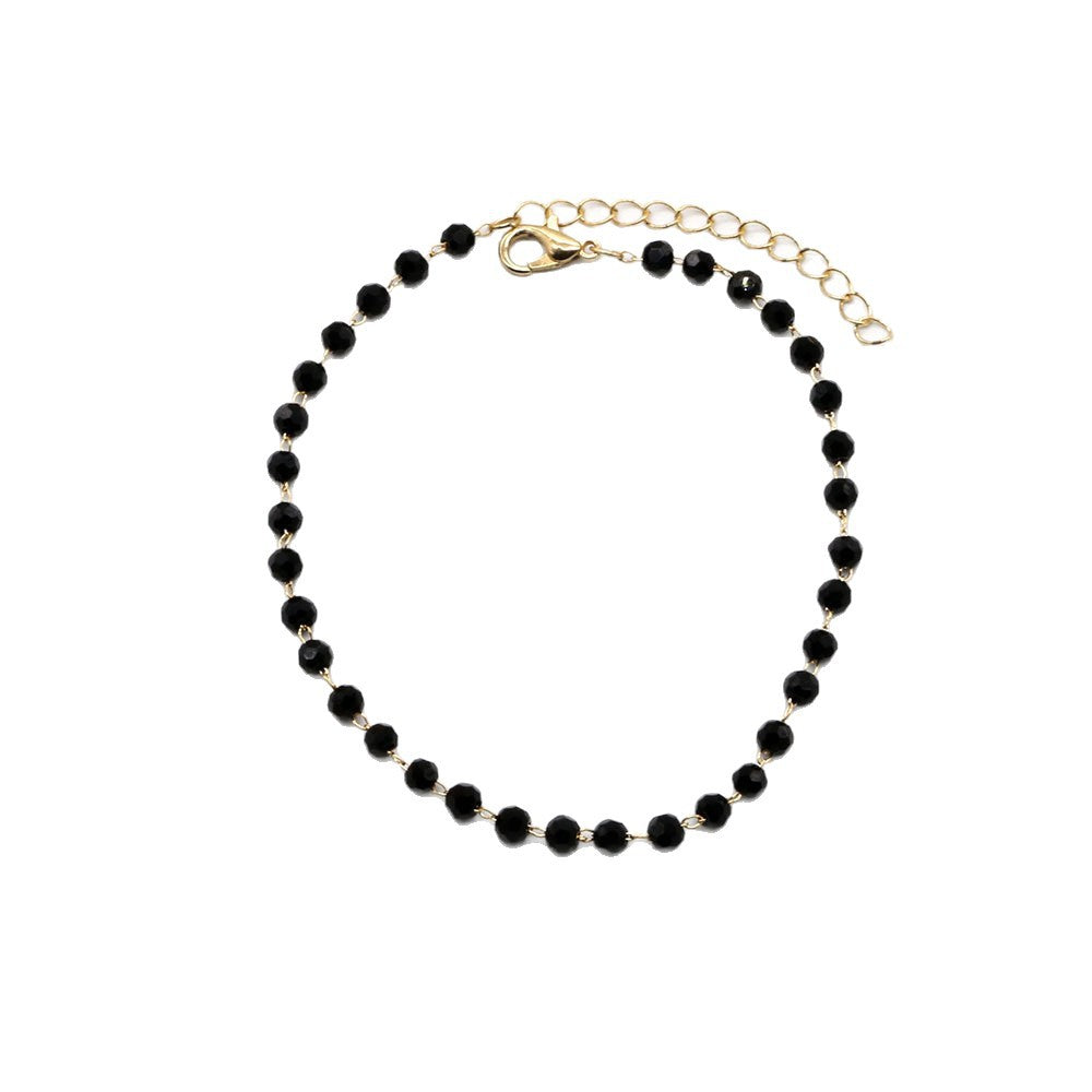 Schwarzes Perlenarmband Brehn