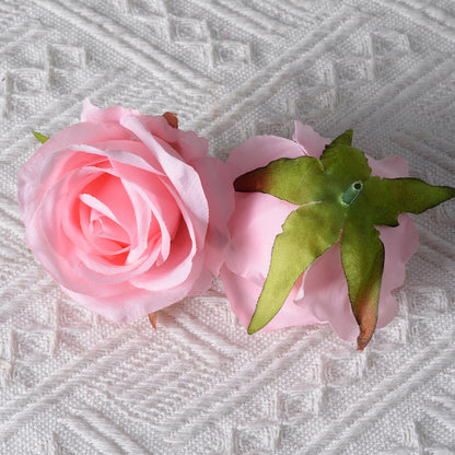 Eleganter Stoff Blumen Haarclip