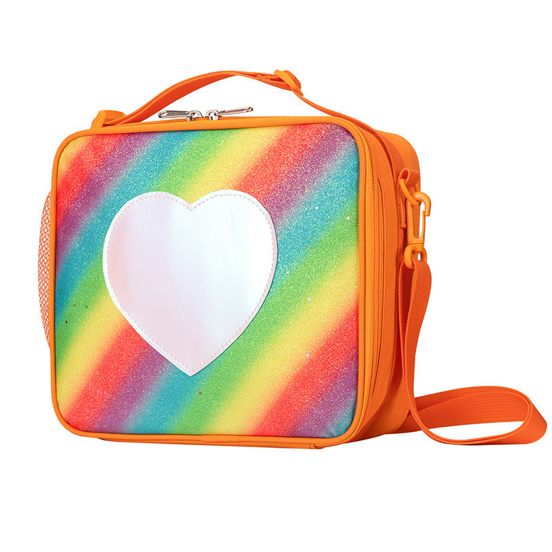 Isolierte Regenbogen Lunch Tasche