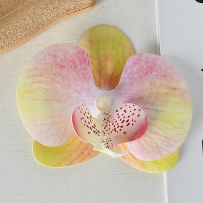 Elegante Stoff Orchideen Haarklammer
