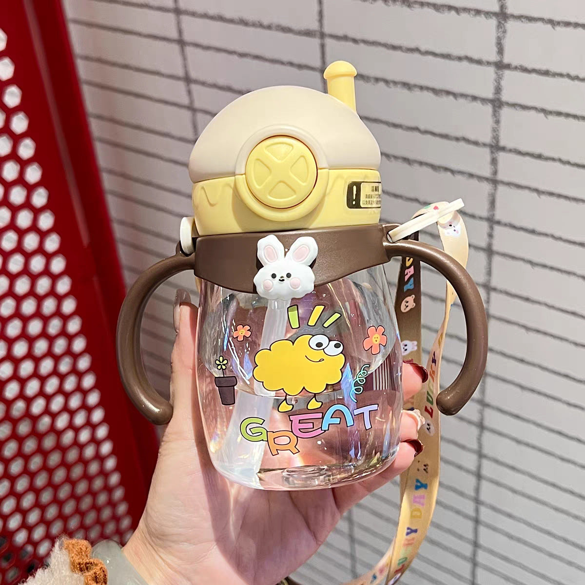 Damen Kindergerechte Trinkflasche Brehn