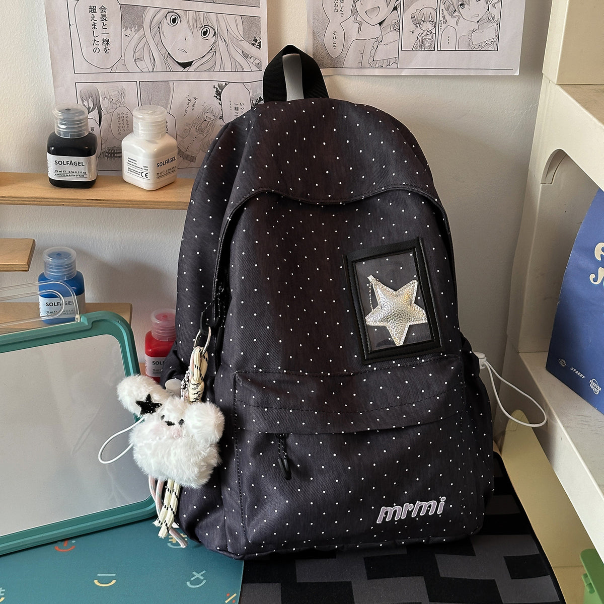 Stylischer gepunkteter Rucksack Brehn