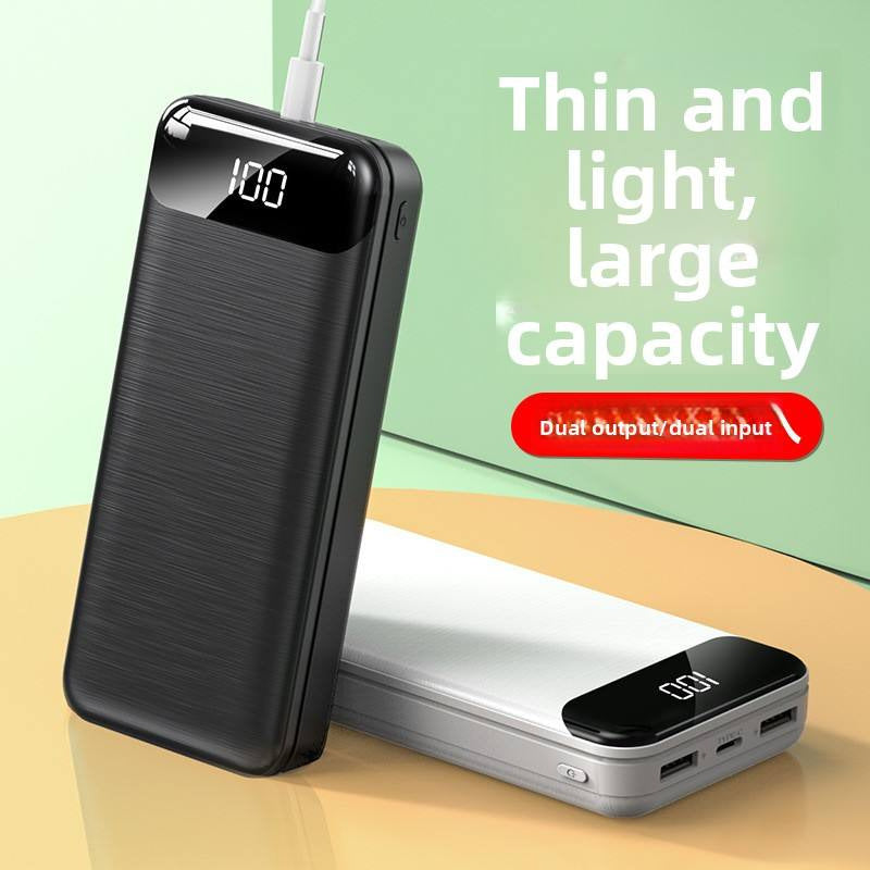 Ultra-Schlanke Powerbank mit Lcd-Display und Schnellladefunktion Brehn