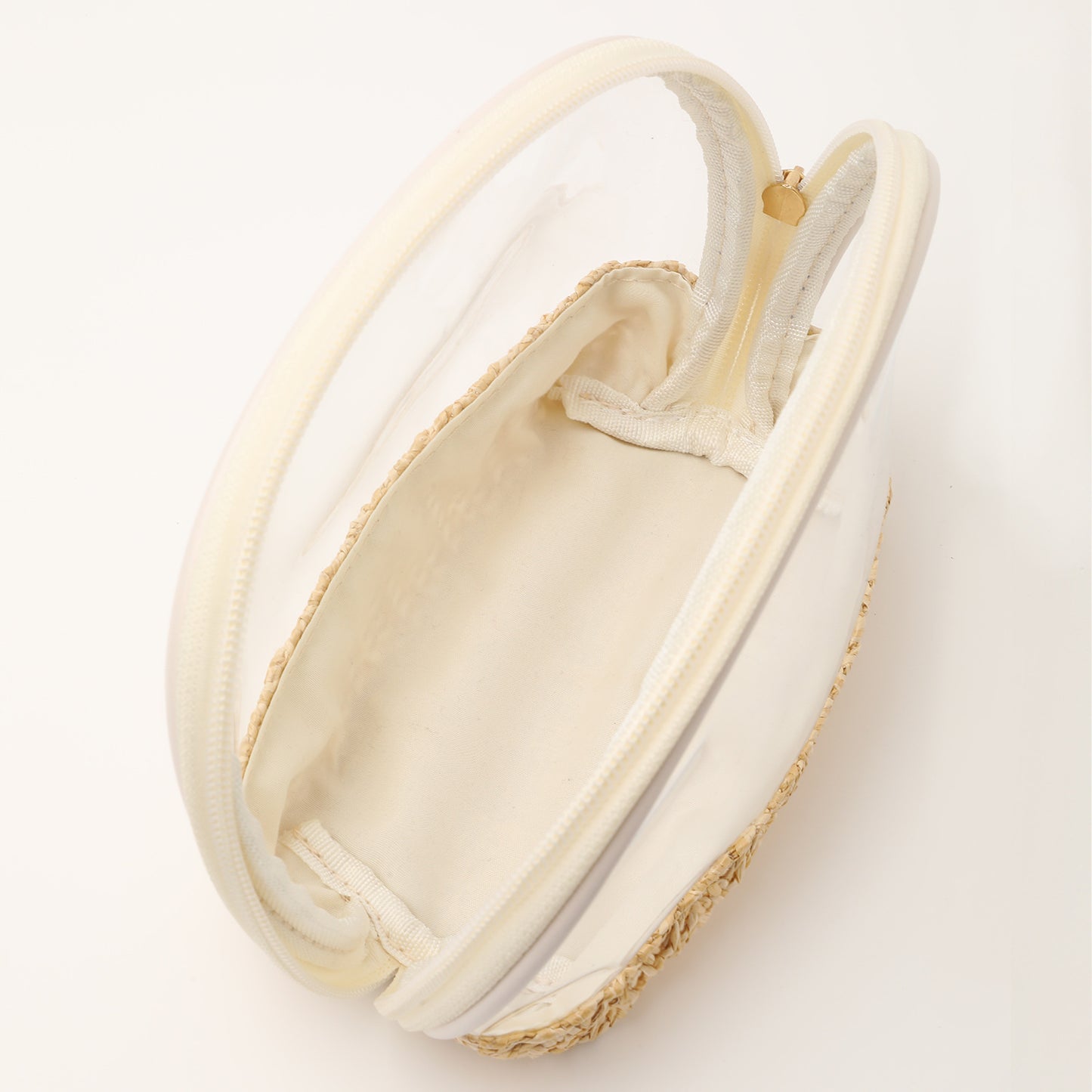 Transparente Kosmetiktasche mit Buntem Boden Brehn