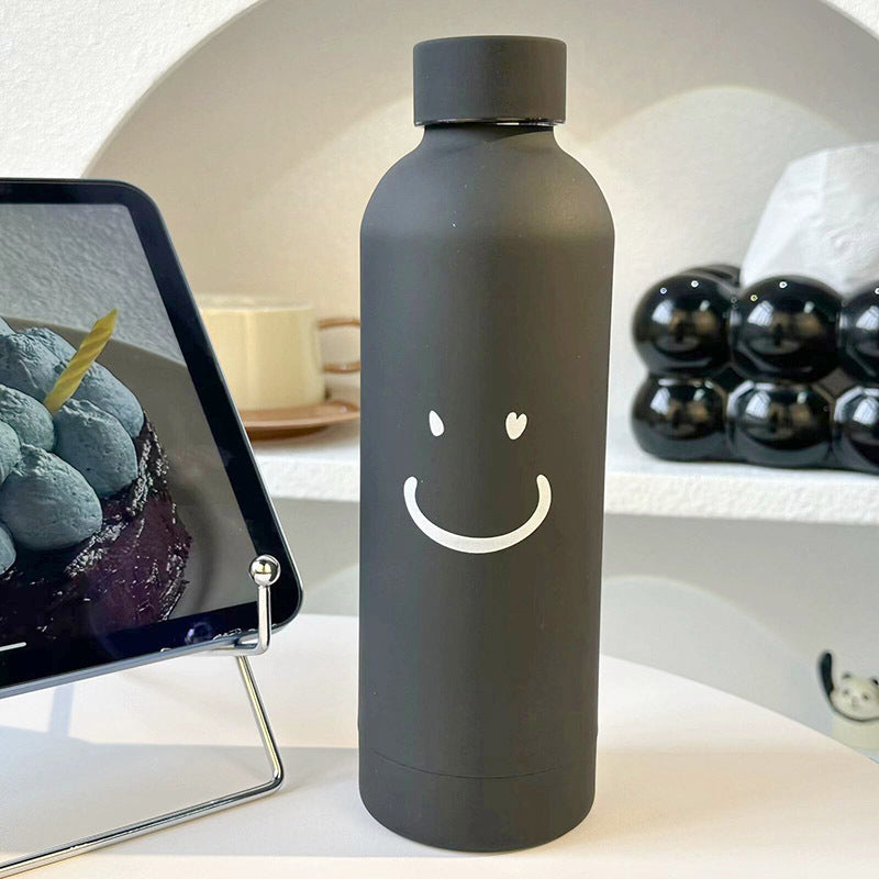 Damen Isolierflasche mit fröhlichem Smileys-Motiv Brehn