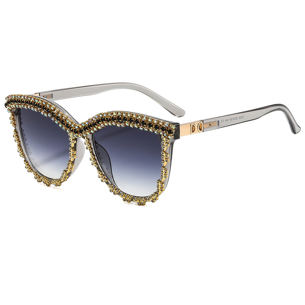 Damen Sonnenbrille mit luxuriösem Kristallbesatz Brehn