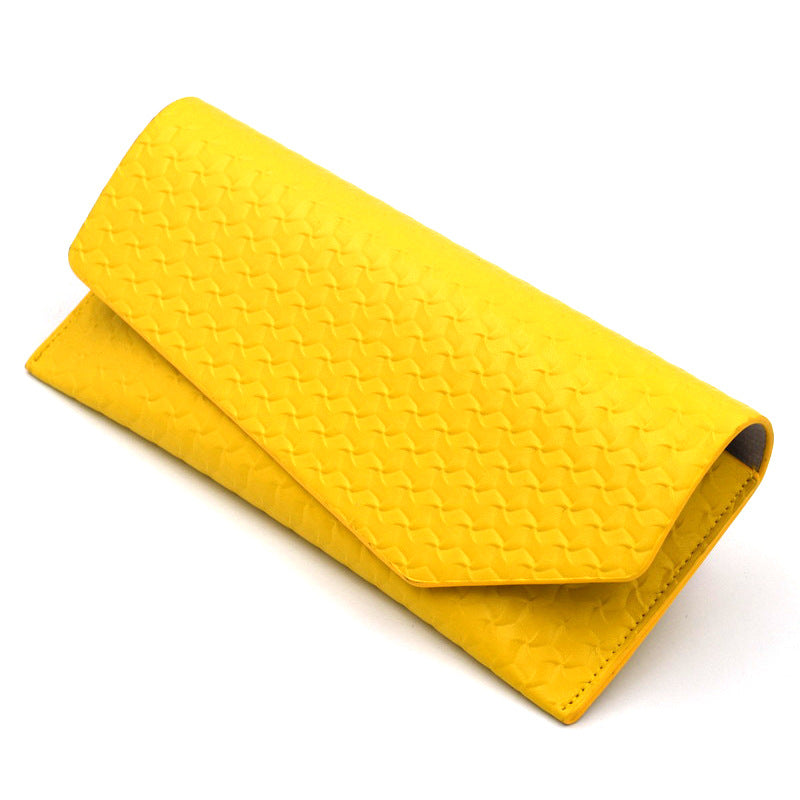 Strukturierte Leder Clutch Geldbörse Brehn