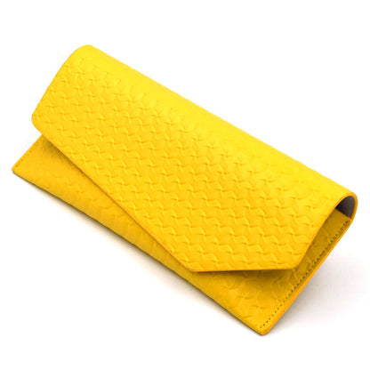 Strukturierte Leder Clutch Geldbörse Brehn