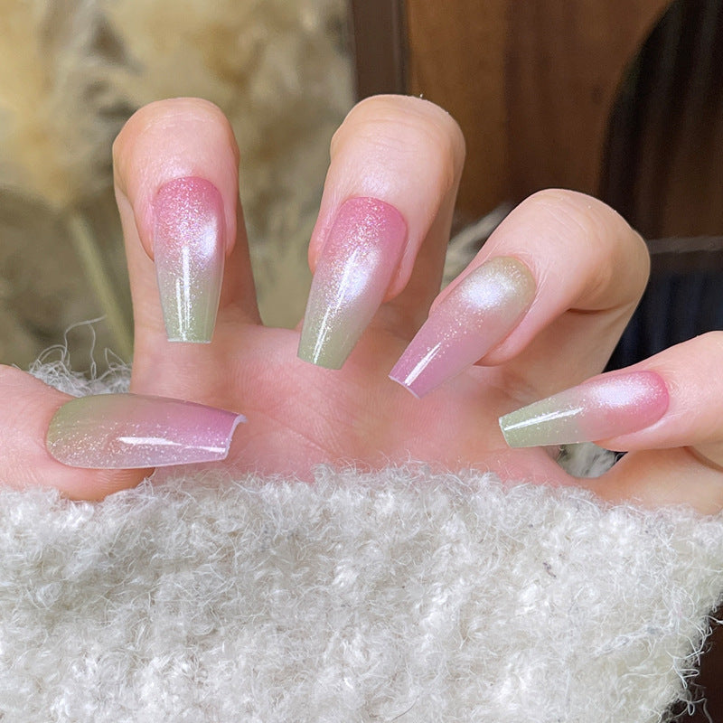 Ombre Press-On Nägel mit Glitzer-Finish Brehn