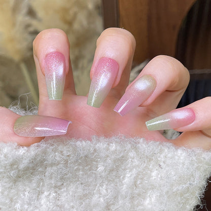 Ombre Press-On Nägel mit Glitzer-Finish Brehn