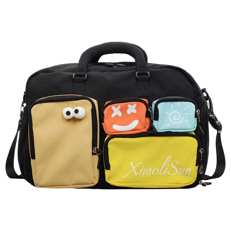 Verspielte Mehrfach-Taschen Reisetasche