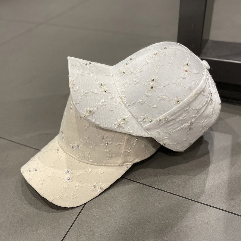 Damen Bestickte Baseballmütze mit Strassdetails Brehn