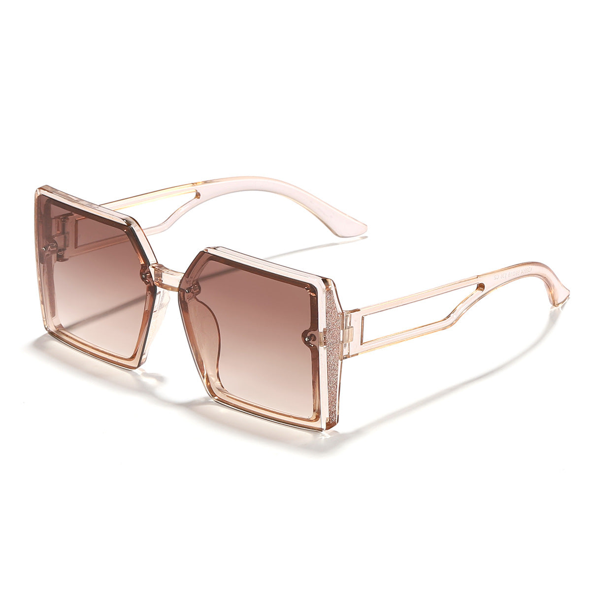 Damen Sonnenbrille mit einzigartigem quadratischem Rahmen und funkelndem Akzent Brehn
