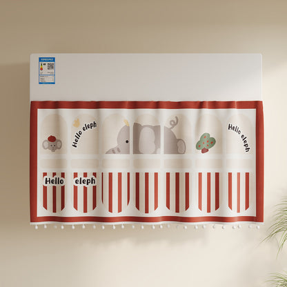 Children's Illustrated Pom-Pom Trim Appliance Top Dust Cover