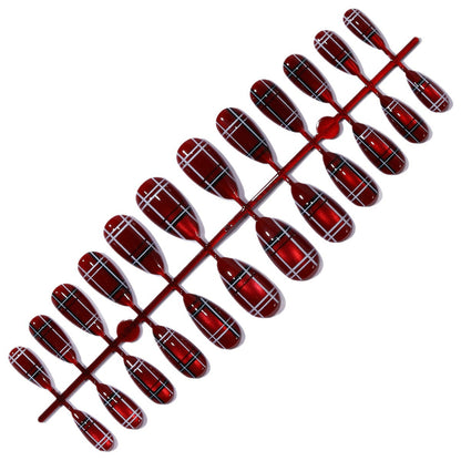 Trendy Karo Nagelkunst Verlängerungen Brehn