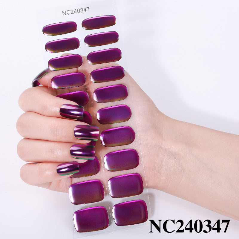 Glänzende Press-On Nail Wraps