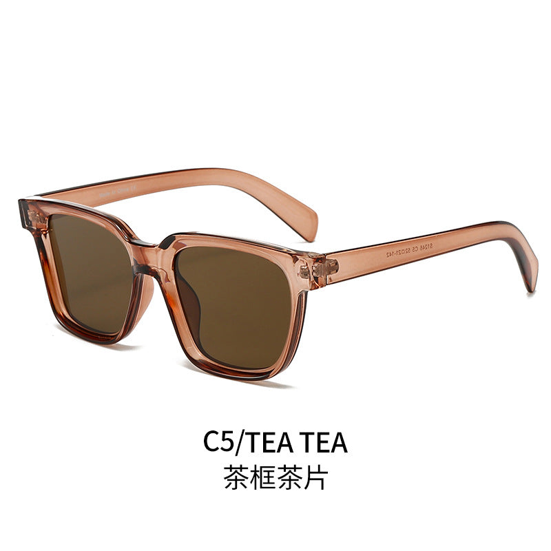 Damen elegante quadratische Sonnenbrille mit UV-Schutz und stabilem Rahmen Brehn