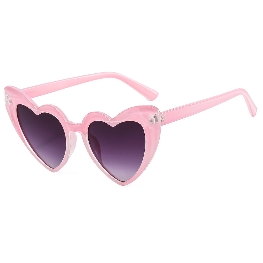 Damen modische Herz-Sonnenbrille mit UV-Schutz Brehn