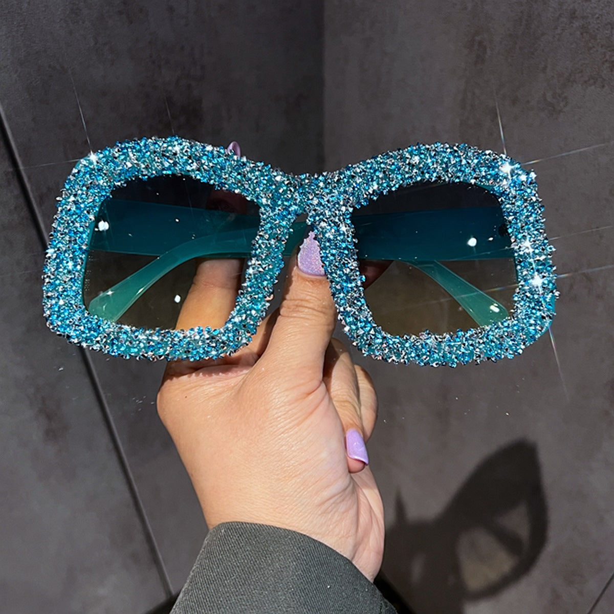 Damen Sonnenbrille mit funkelndem Strassrahmen Brehn