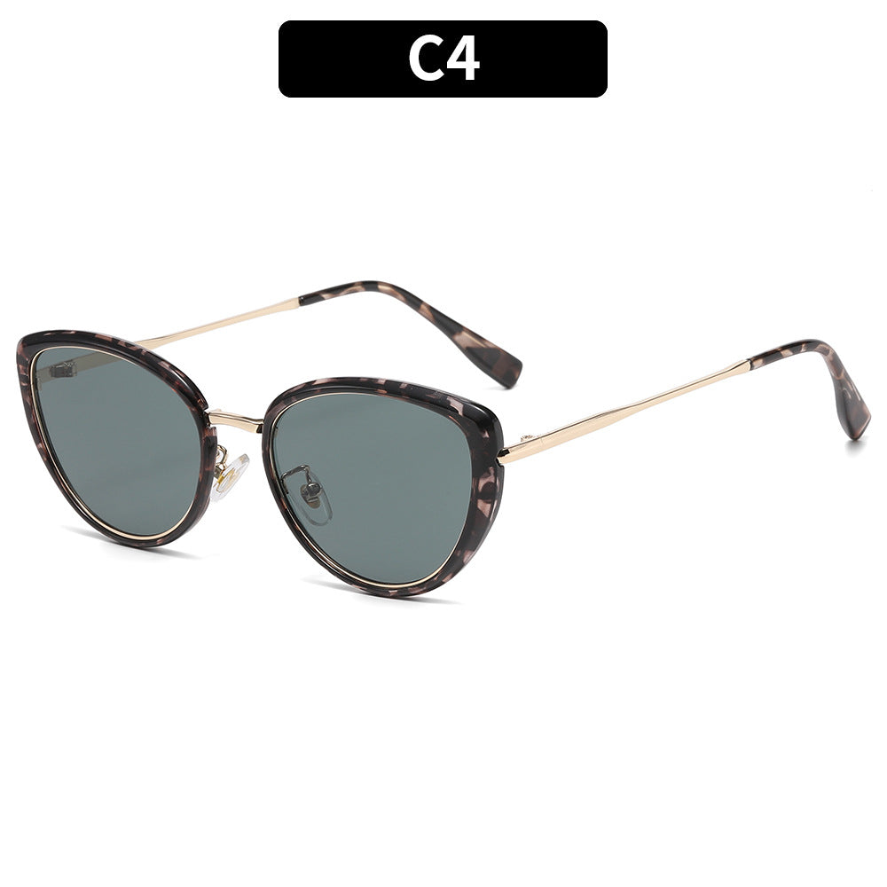 Katze-Auge Sonnenbrille mit hochwertigem Acetatrahmen