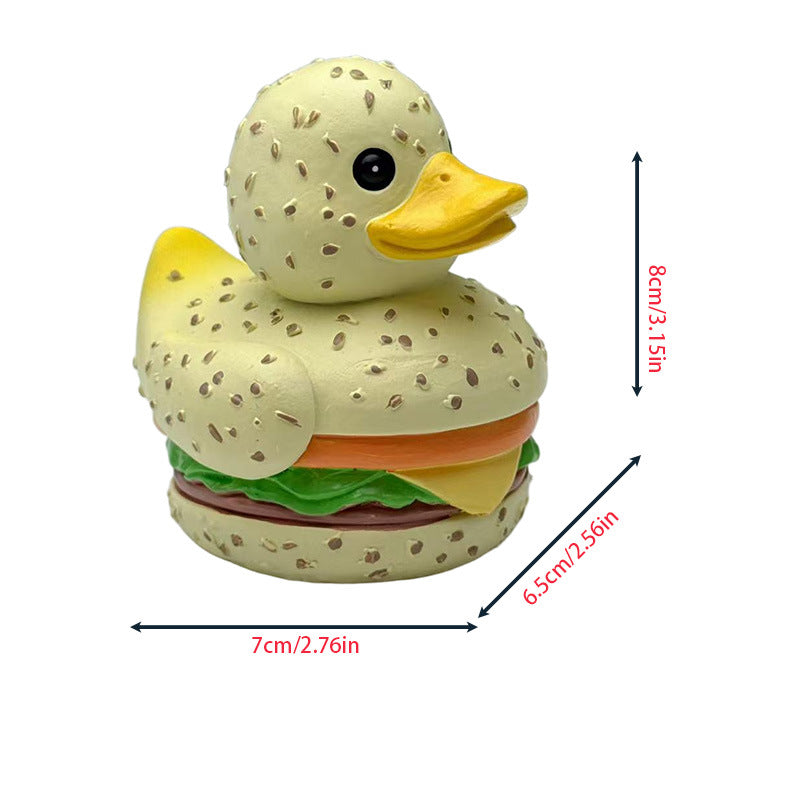 Lustige Gummiente im Hamburger Design Brehn