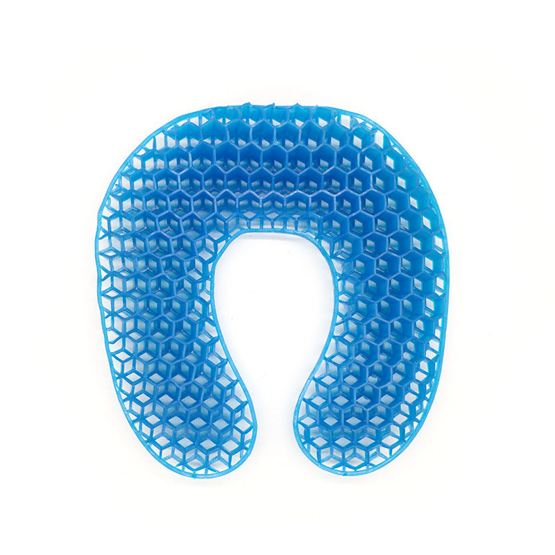 Unisex nan ergonomisches U-förmiges Gel-Nackenkissen mit Wabenstruktur Brehn