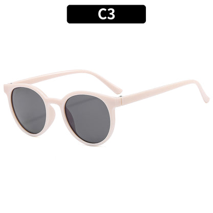 Vintage-Inspirierte Runde Rahmen Sonnenbrille