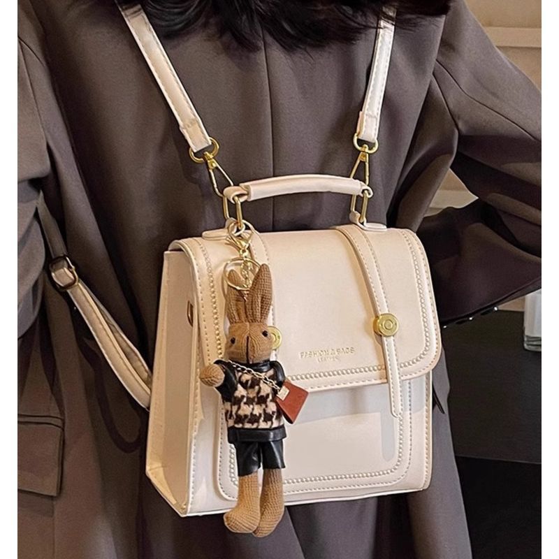 Vintage-inspirierte strukturierte Satchel-Tasche Brehn