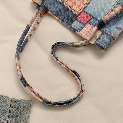Stylische Patchwork-Tasche