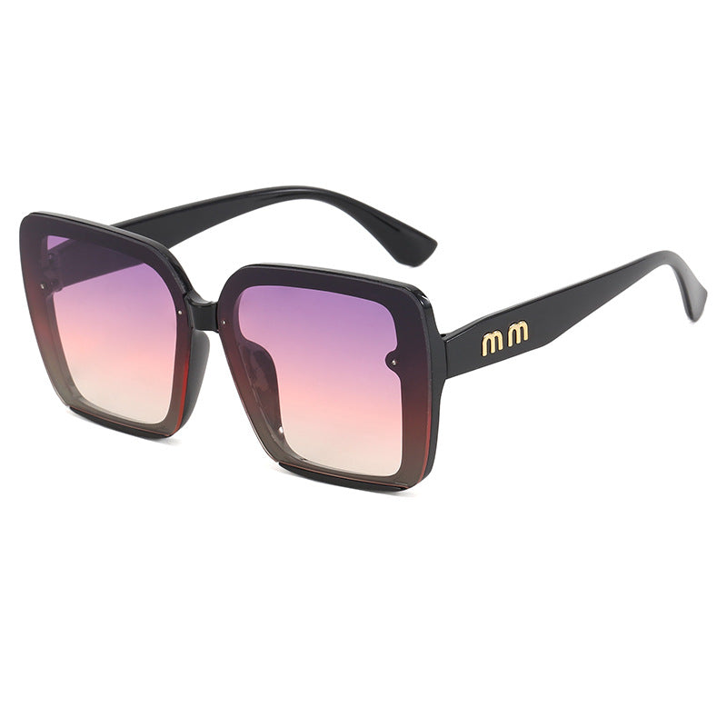 Damen modische quadratische Sonnenbrille mit gradienten Gläsern Brehn
