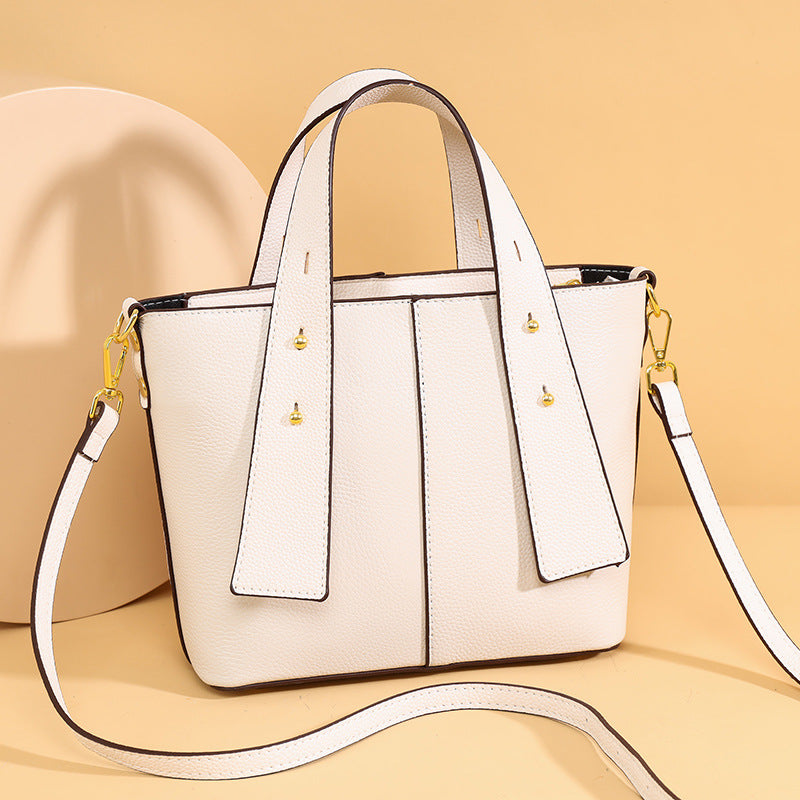 Texturiertes veganes Leder Mehrfach-Taschen Tote Brehn