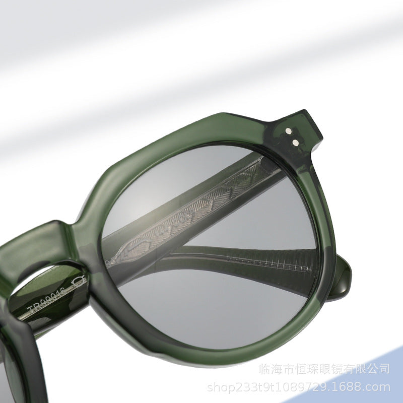 Damen stilvolle Sonnenbrille mit einzigartigem achteckigem Rahmen Brehn