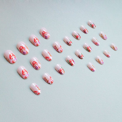 Verspielt Pilz Nagelkunst Set