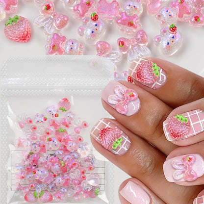 Dekorative 3D Nagelkunst Charms