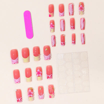 Artistic Floral Nail Art Set Brehn