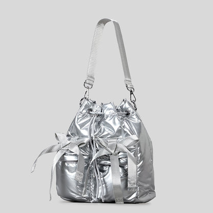 Stylische Freizeit Kordelzug Eimer Tasche