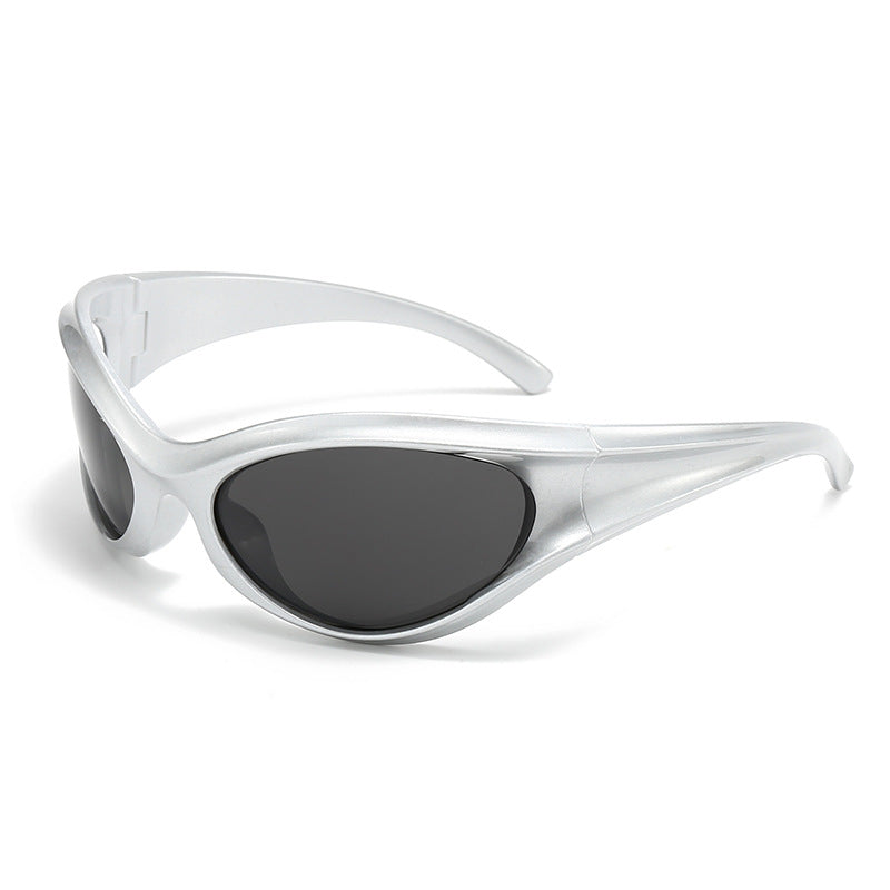 Damen sportliche Sonnenbrille mit aerodynamischem Design und UV-Schutz Brehn