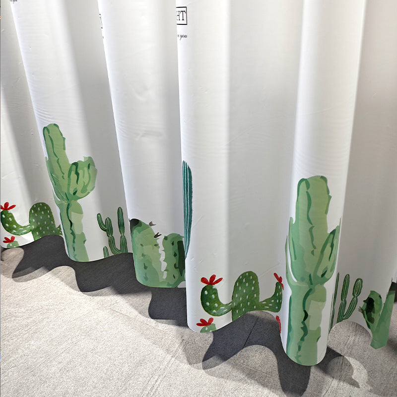 Tropisch inspirierte botanische Duschvorhang Brehn