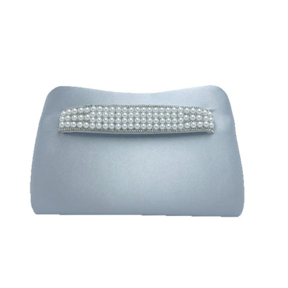 Perlenakzentierte Abend-Clutch