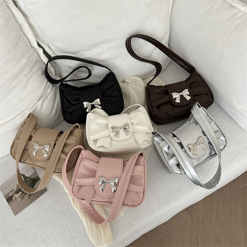Elegante Schleifenakzent Schultertasche Brehn