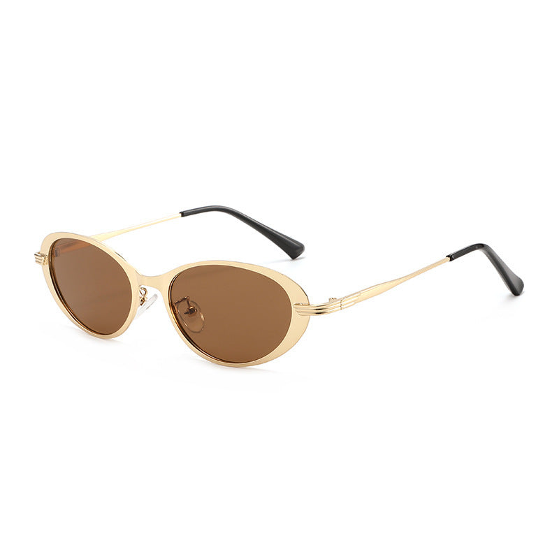 Zeitgenössische ovale Rahmen-Sonnenbrille Brehn